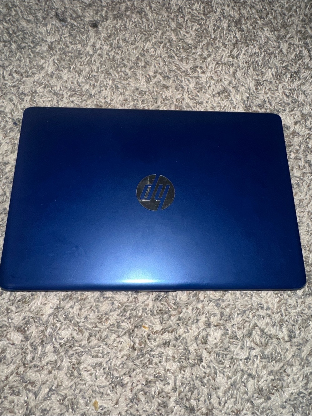 HP Deep Blue Laptop with Metallic Finish